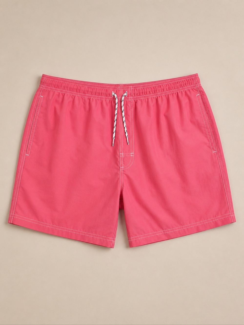 Croft & Barrow Men's Swim Trunks Coral Pink Mesh Lined Quick Dry XL Summer Beach